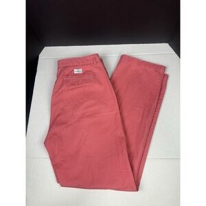 VINEYARD VINES Club Pants Salmon Pink Chinos Flat Front 34 X 32 Cotton